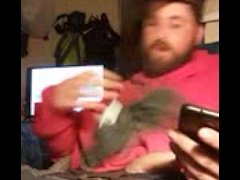 Jacking to big tit gothgirl