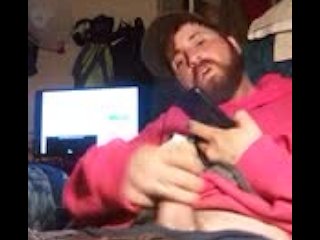 Jacking to big tit gothgirl