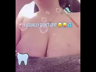 I don’t normally spit 