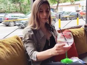 Preview 1 of Remote control orgasm of my stepsister in Bar !