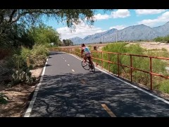 Real amateur milf flashing in public 