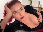 Preview 1 of Latina witch is collecting CUM, would you give her some?
