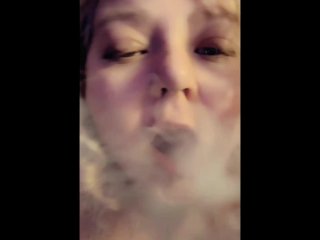 role play, blonde, smoking, moaning