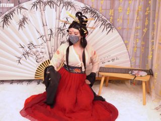 AB074 Harem lewd concubine contend for spoiling(65 cm long dildo Anal play. Tickle. Training. plot)