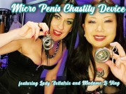 Preview 1 of The Cock Whisperer: Micro Penis Chastity Device with Lady Bellatrix and Madame Li Ying teaser