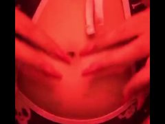 Belly button with long nails bellybutton fetish