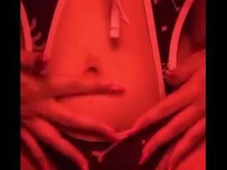 Belly button with long nails bellybutton fetish