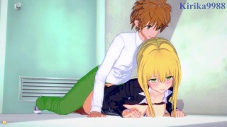 Tearju Lunatique e Rito Yuki fazem sexo intenso atrás de uma escada deserta. - Para Love Ru Hentai
