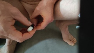 Je me plug la bite pour la première fois. Plug urétral 