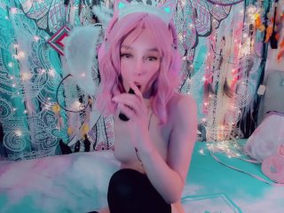 pink hair, masturbation, cosplay, ahegao