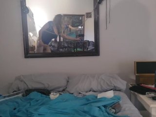 Cam#1 view of TS Kristi Having Fun with Cock Pump& 9.25" Dildo (Cam#2 video released 2 days prior)