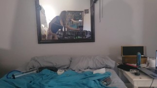Cam#1 view of TS Kristi Having Fun with Cock Pump& 9.25" Dildo (Cam#2 video released 2 days prior)