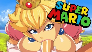 Princess Peach Gives Mario's Cock The Finger