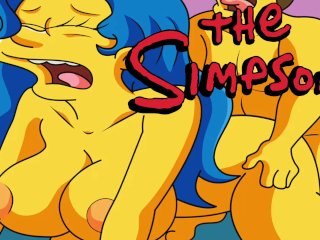 milf, cartoon, the simpsons marge, simpsons parody