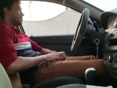 Gay jerk off in car public 