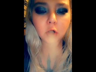 smoking fetish, vertical video, exclusive, bbw smoking