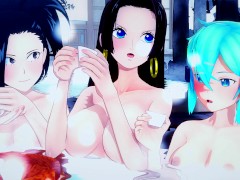 1 HOUR OF POPULAR ANIME HENTAI 3D COMPILATION (One Piece