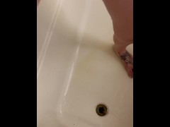 Pissing before squirting 