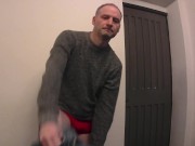 Preview 1 of Kudoslong takes off his jeans,underpants, socks and top and wanks his flaccid cock till erect