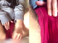 【２画面】素人オナニー自撮り中♡濡れ染みパンティに割れ目が浮き出ちゃう///【個撮】 - Screenshot 15 of 16 - 日本人
