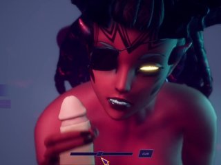 Subverse - big creampie on succubus face