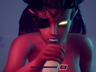 Subverse - big creampie on succubus face