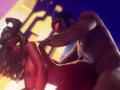 Subverse - tattooed space captain fucks a succubus in the morning sun