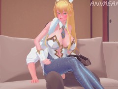 Fate Grand Order Artoria Pendrago Bunny Girl Thigh and Buttjob Until Cumshot - Anime Hentai 3d