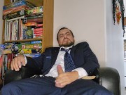 Preview 6 of Suited Sir Strokes his Fat Cock