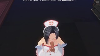 3D HENTAI POV enfermeira chupou o pau de seu paciente
