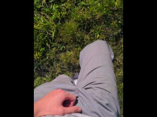 Cute Desperately Moaning 18 Teen Boy Can't Hold Pee so he Peeing in Nature / Male Public Peeing  4K