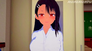 Nagatoro San se burla de ti en la escuela hasta creampie - Anime Hentai 3d sin censura
