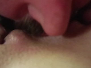 Licking my skinny amateur wife 