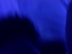 Girlfriend gets tits & fac covered in cum in blacklight