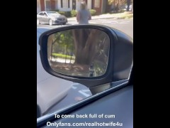 Hotwife comes back to hubby used while he waits in car 