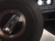 Preview 1 of HARD STARTING BASTARD! - CLASSIC CAR PEDAL PUSHING - BIG V8 MUSCLE CAR - HEAD TURNER - CRANKING AWAY