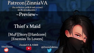 ПРЕДВАРИТЕЛЬНЫЙ ПРОСМОТР | [М4Ф] Вор x Горничная [Сюжет][Хардкор][Наряд Скудной Горничной]