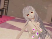 Preview 1 of SKADI ARKNIGHTS HENTAI INSECTS SEX MMD NUDE DANCE PURPLE WINGS COLOR EDIT SMIXIX