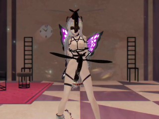 SKADI ARKNIGHTS HENTAI INSECTOS SEXO MMD BAILE DESNUDO ALAS PÚRPURA COLOR EDITAR SMIXIX