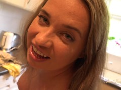 Aunt Judy's XXX - Fucking your Big Tit Stepmom Olga in the Kitchen (POV Experience)