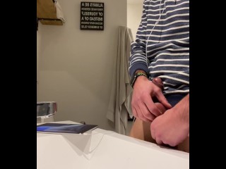 Me Masturbating and Cumming in the Bathroom Sink