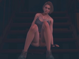 Jill Valentine Se Masturba NAS Escadas