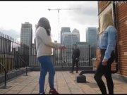 Preview 2 of rooftop in london threesome