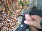 extreme piss explosion - italian guy piss on abandoned home in the wood