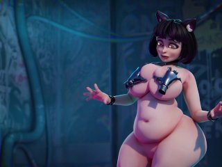bubble butt, anime, chubby, cartoon