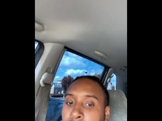 Public car masturbation cum