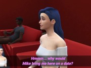Preview 1 of Slut Used in Public While Boyfriend Watches - DDSims