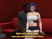Preview 2 of Slut Used in Public While Boyfriend Watches - DDSims