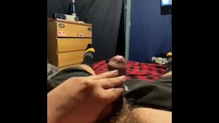 Cum on Bed And Pants