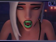 Preview 6 of Happy Halloween Vampire Girl Sucking cock and swallowing cum